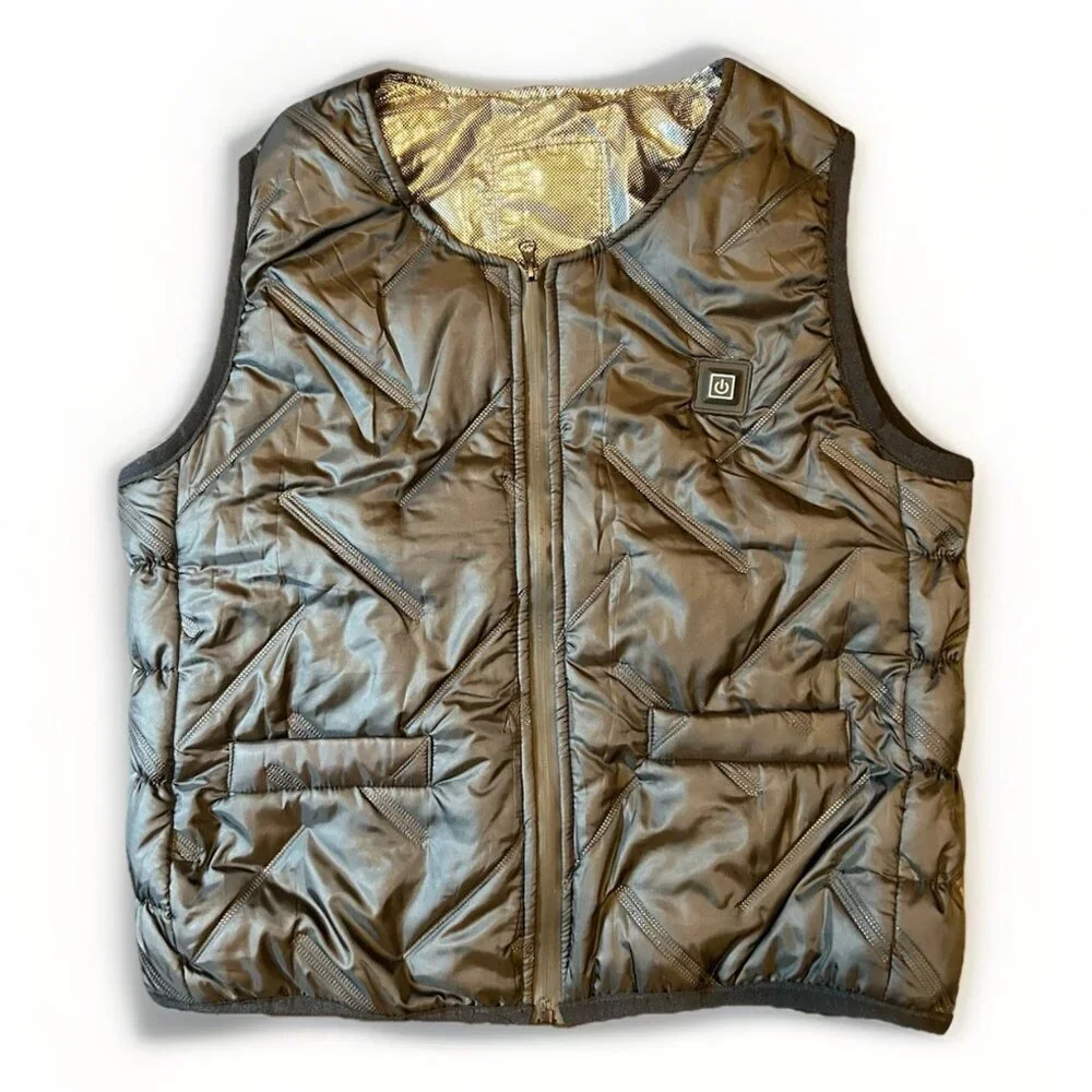 Heated Vest with Power Bank Womens Size Small Rechargeable Battery Pack Layering - Picture 1 of 9